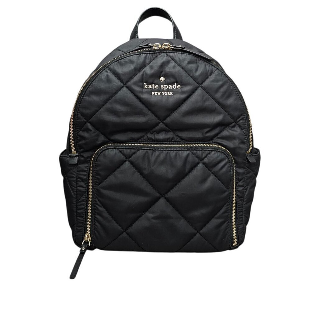 Kate Spade Watson Lane Quilted Hartley Black Backpack Bag COA